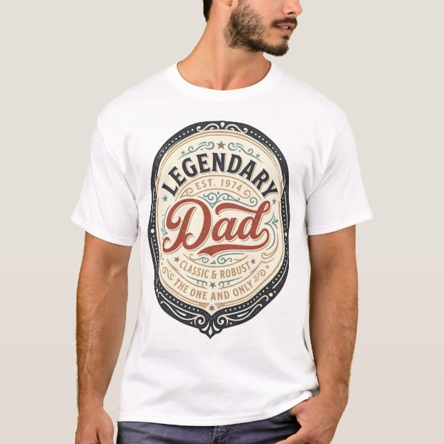 Legendarisk Pappa Vintage Gravyr Tröja Design_1 (Framsida)