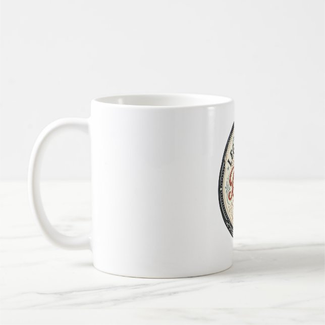 Legendarisk Pappa Vintage Gravyr Tröja Design_1 Kaffemugg (Vänster)