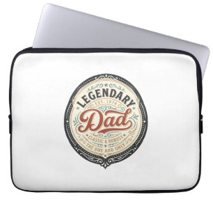 Legendarisk Pappa Vintage Gravyr Tröja Design_1 Laptop Fodral