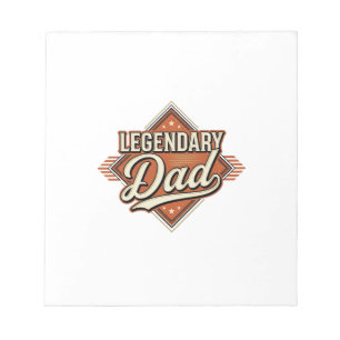 Legendarisk Pappa Vintage Gravyr Tröja Design (2)_ Anteckningsblock