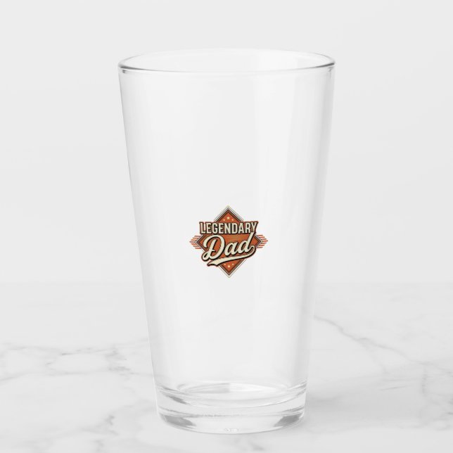 Legendarisk Pappa Vintage Gravyr Tröja Design (2)_ Glaskopp (Framsida)
