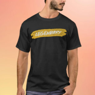Legendarisk Penseldragskjorta – Modig Motiverande T Shirt