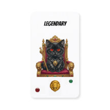 Legendarisk Punk Katt Samlarkort - Royal Feline