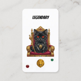 Legendarisk Punk Katt Samlarkort - Royal Feline Lojalitetskort