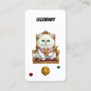 Legendarisk Punk Katt Samlarkort - Royal Feline Lojalitetskort