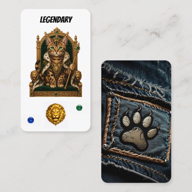 Legendarisk Punkkatt:Royal Bengal Edition Lojalitetskort (Fram/baksida)