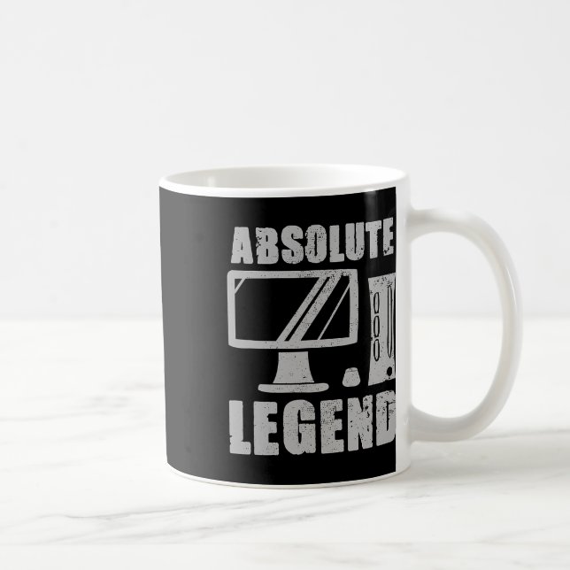 Legendarisk rolig datorspelar-citat Pc speldator Kaffemugg (Höger)