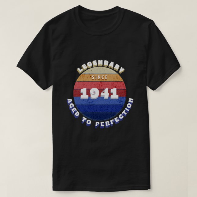 Legendarisk Sedan 1941 Retro T-Shirt (Design framsida)