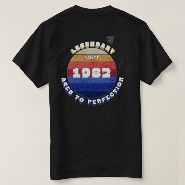 Legendarisk Sedan 1982 Retro T-Shirt (Design baksida)