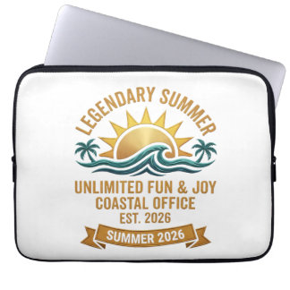Legendarisk sommar 2026 - Semester på kustkontoret Laptop Fodral