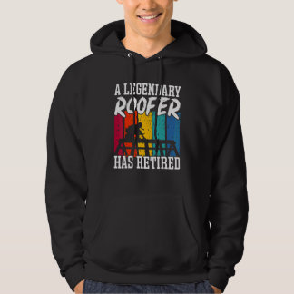 Legendarisk Takläggare Har Gått I Pension Takarbet Hoodie