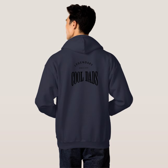 Legendariska Coola Pappor – Fettypsgrafisk Design Hoodie (Hel baksida)