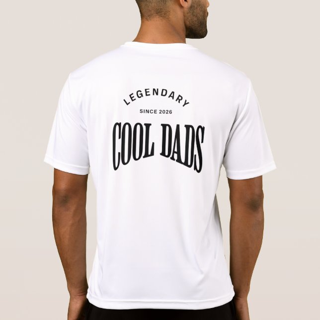 Legendariska Coola Pappor – Fettypsgrafisk Design T Shirt (Baksida)