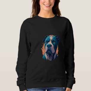 Legendariska Djur Söt Pit bull-illustration Hund T Shirt