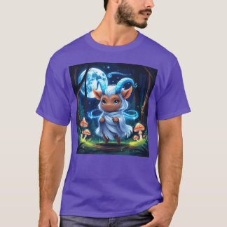 legendariska djurhon den blå djävulen i skogsfamil t shirt