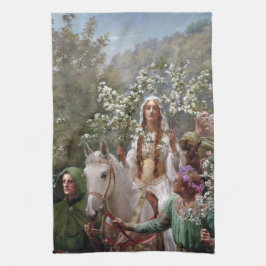 Legendariska drottning Guinevere (av John Collier) Kökshandduk