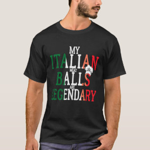 Legendariska italienska bollar skjorta kockar kock t shirt