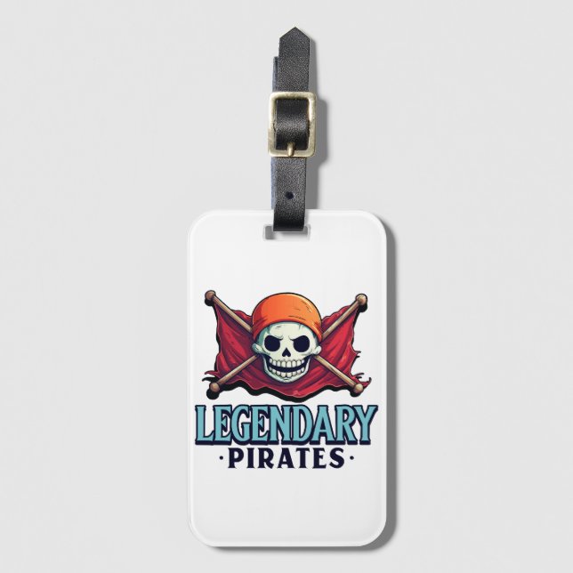 Legendariska pirater bagagebricka (Framsida vertikal)