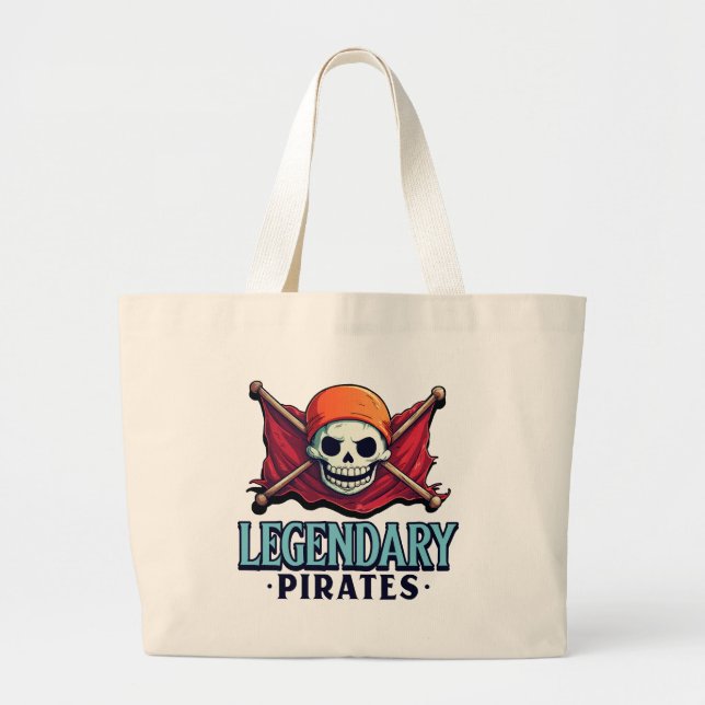 Legendariska pirater jumbo tygkasse (Framsidan)