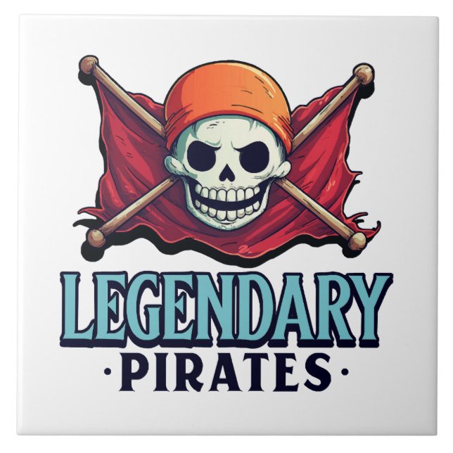 Legendariska pirater kakelplatta (Framsidan)