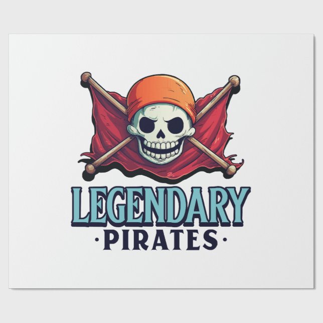 Legendariska pirater presentpapper (Platt)