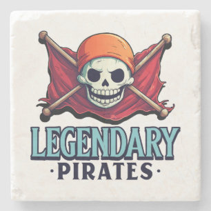 Legendariska pirater stenunderlägg