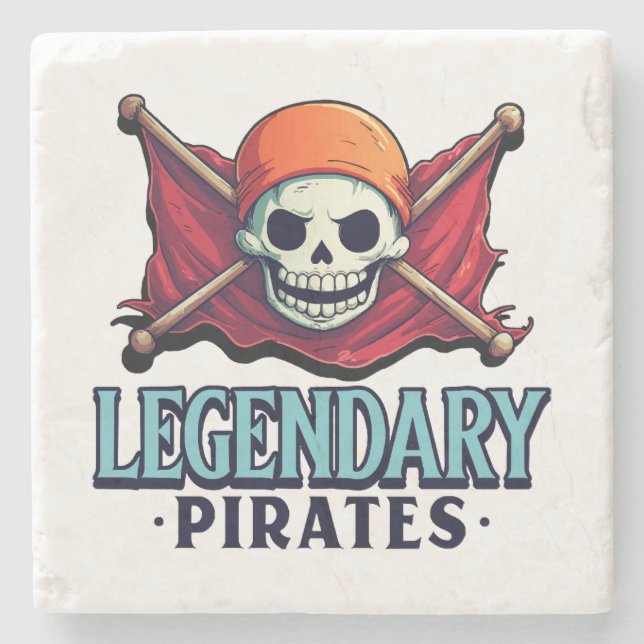 Legendariska pirater stenunderlägg (Framsidan)