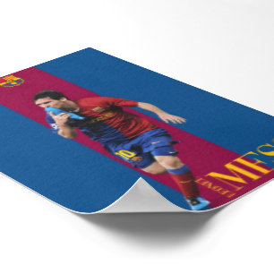 Legendariske Lionel Messi Barcelona Ikoniska Skor Poster