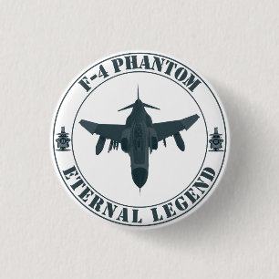 Legendariskt F-4 Phantom jaktflygplan Knapp