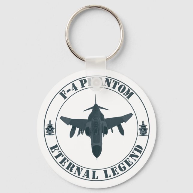 Legendariskt F-4 Phantom jaktflygplan Nyckelring (Framsida)