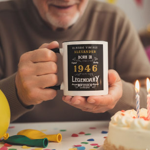 Legendary 80 Birthday Personlig 1946 Gift Mugg