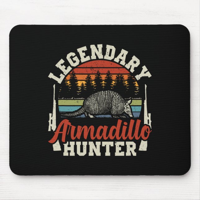 Legendary Armadillo Hunter Hunting Gift Musmatta (Framsidan)