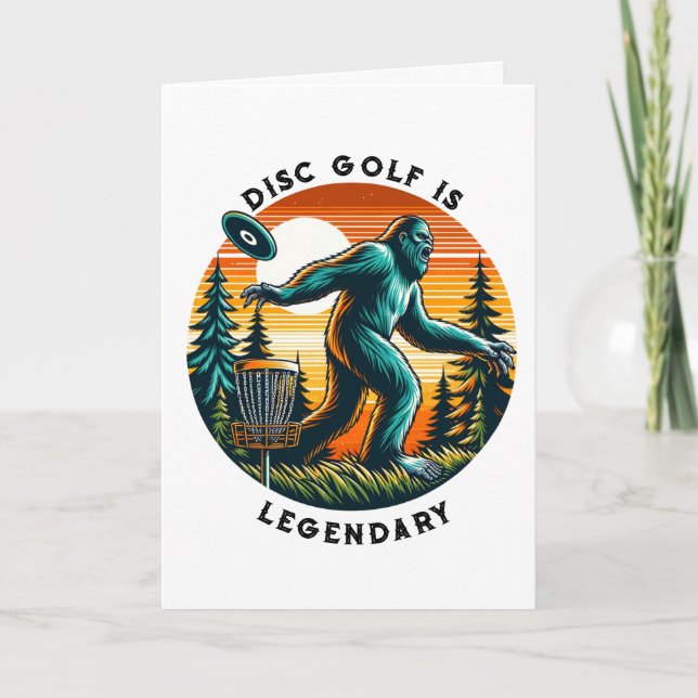 Legendary Birthday | Disk Golf Bigfoot Kort (Framsida)