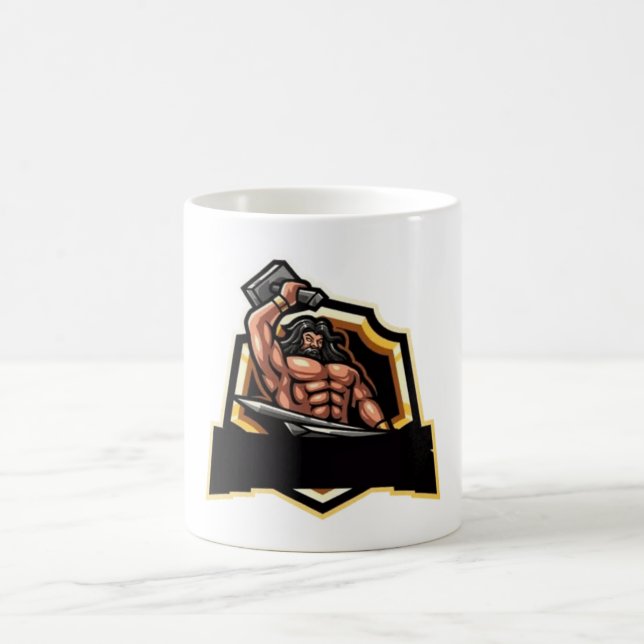 Legendary Blacksmith Warrior Emblem Kaffemugg (Center)