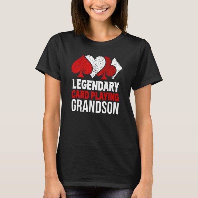 Legendary Card-spelare Play Player-kort T Shirt (Framsida)