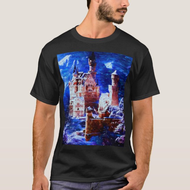 Legendary castle. Baseball ¾ Sleeve T-Shirt (Framsida)