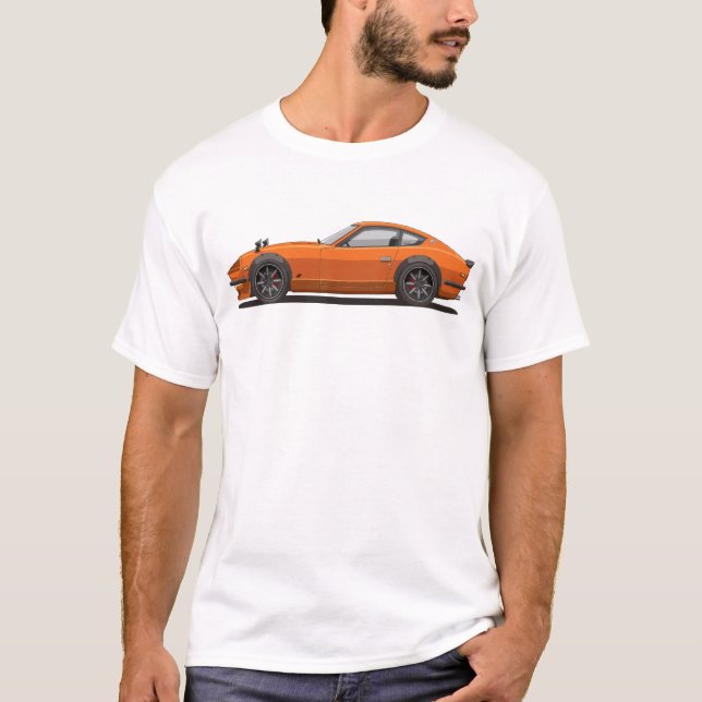 Legendary Classic Orange 240z Fairlady Manar Shirt T Shirt (Framsida)