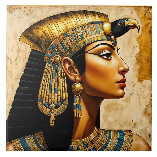 "Legendary Cleopatra VII" Kakelplatta (Framsidan)