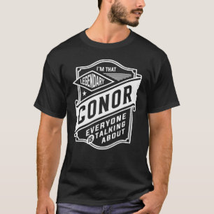 Legendary Conor Personlig Namn Conor T Shirt