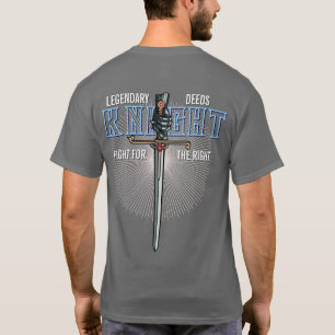 Legendary Deeds Knight för What's Höger T Shirt