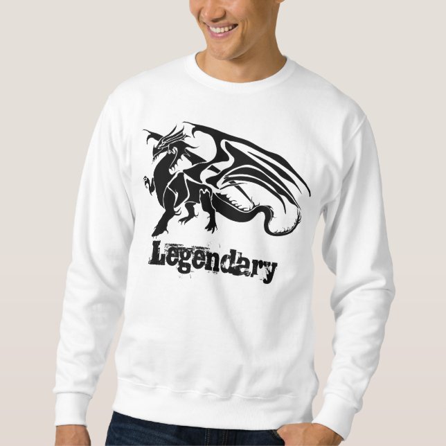 Legendary Dragon Lång Ärmad Tröja (Framsida)