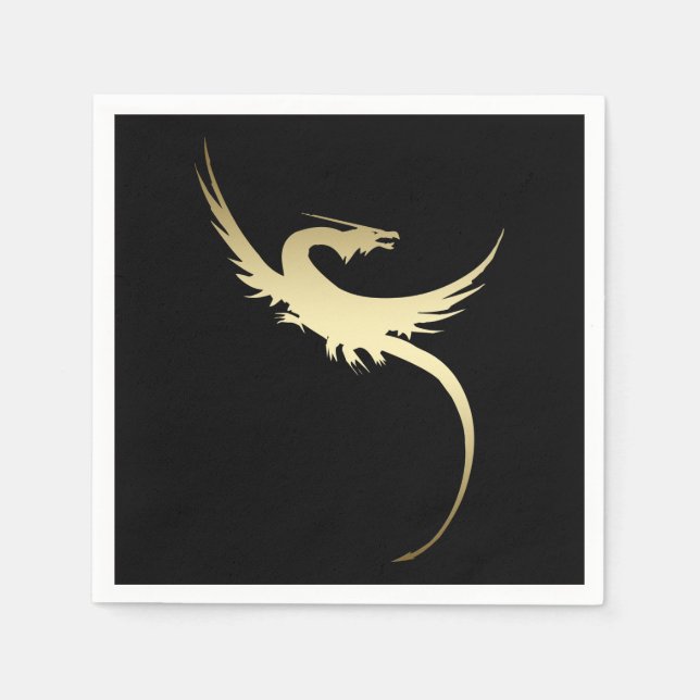 Legendary Dragon Napkins Pappersservett (Framsidan)