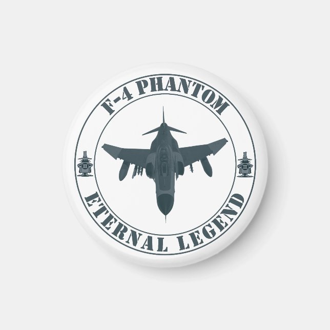 Legendary F-4 Phantom Fighter Aircraft Magnet (Framsidan)
