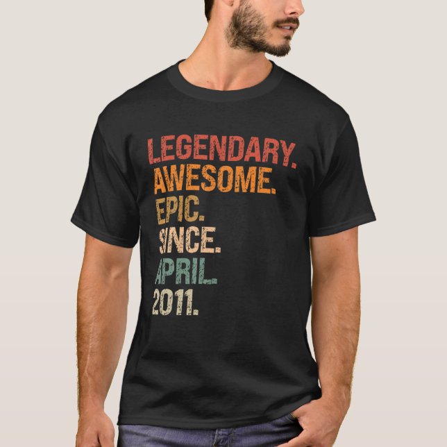Legendary Fantastisk Epic sedan april 2011 T Shirt (Framsida)