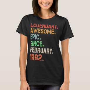 Legendary Fantastisk Epic sedan februari 1992 Retr T Shirt