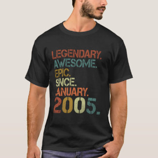 Legendary Fantastisk Epic sedan januari 2005 18:e T Shirt
