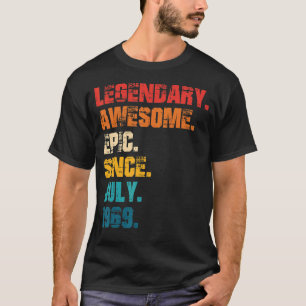 Legendary Fantastisk Epic sedan juli 1969 Retro St T Shirt