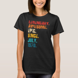 Legendary Fantastisk Epic sedan juli 1970 Retro St T Shirt