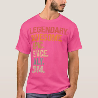 Legendary Fantastisk Epic sedan juli 2014 8th Birt T Shirt