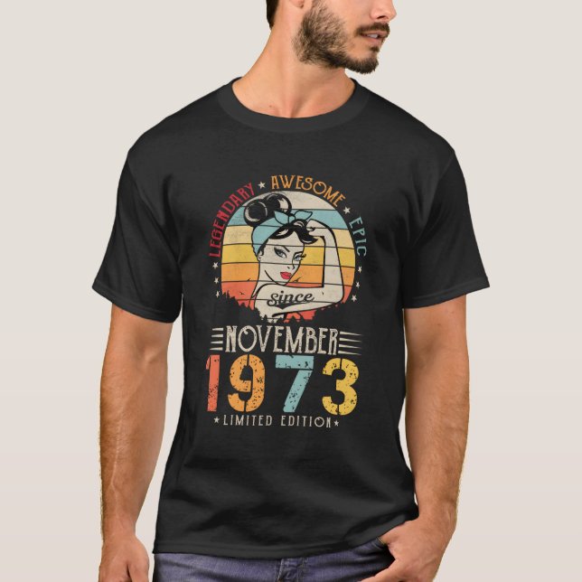 Legendary Fantastisk Epic sedan november 1973 T Shirt (Framsida)